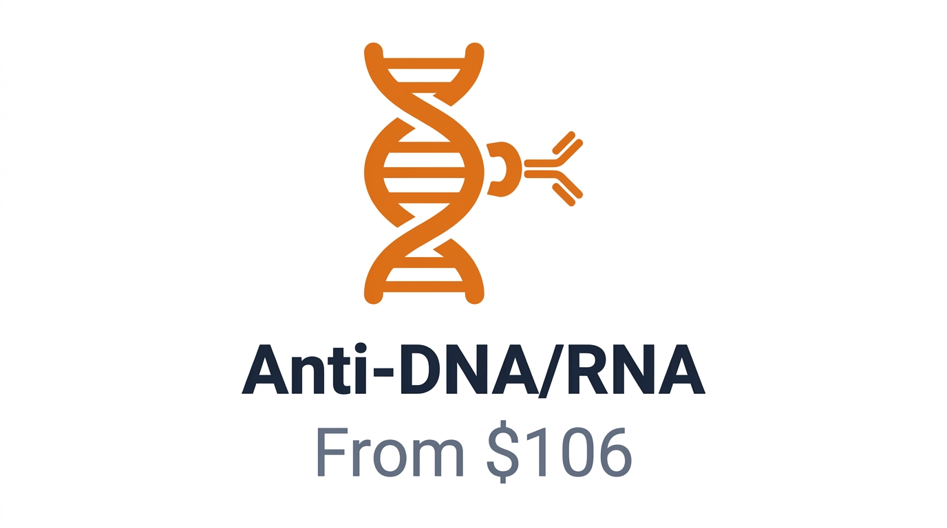 Anti-DNA/RNA Antibodies | From $106/50&micro;g + Free GAPDH/&beta;-actin